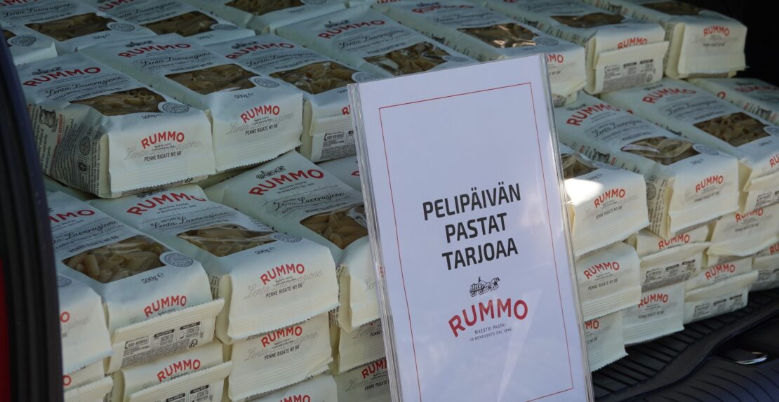 Pelipäivän pastat tarjoaa Rummo
