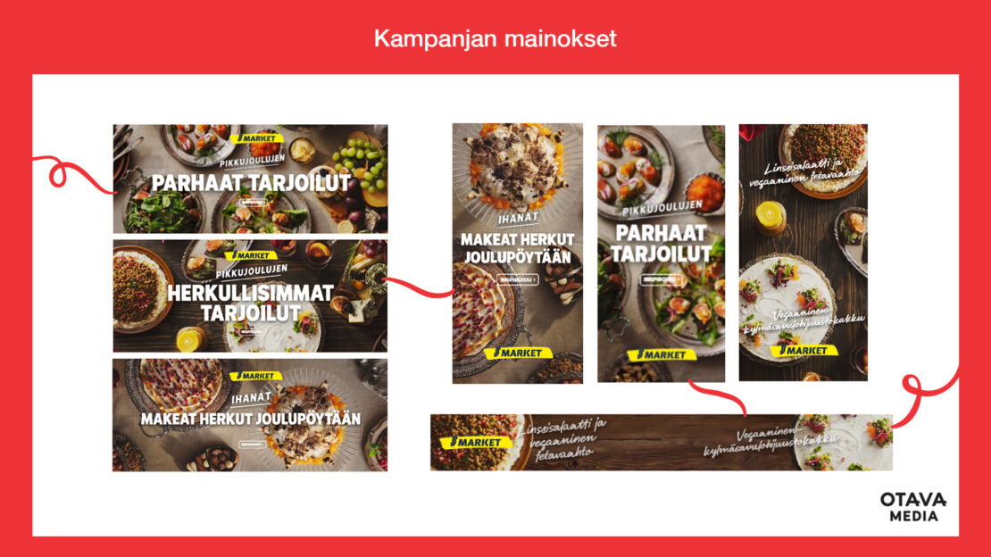 Kampanjan mainokset.