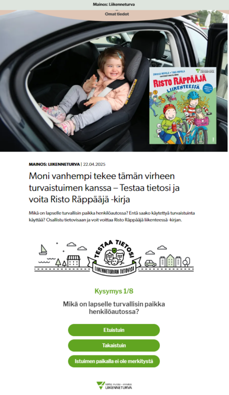 lasten liikenneturvallisuus